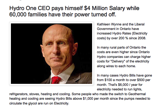 One Canadian Hydropower CEO Thinks He’s Worth 4 Million A Year – And Shuts Off Power To Many
