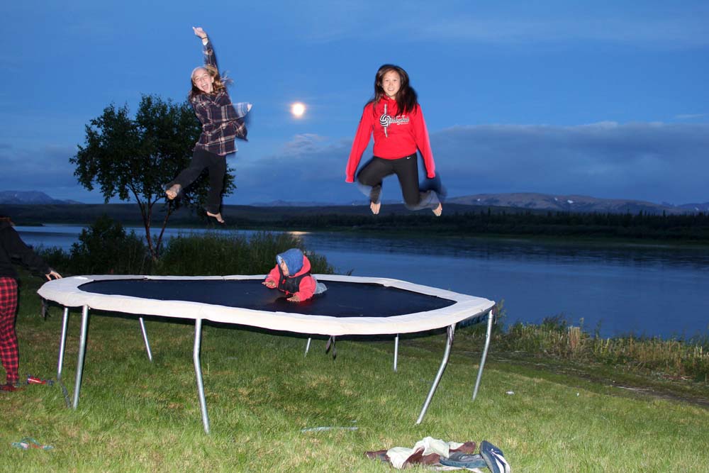 4th Of July In Napaimute With Full Moon And The Trampline – Brianna Shearer, Mary Kernac & Logan Laroux