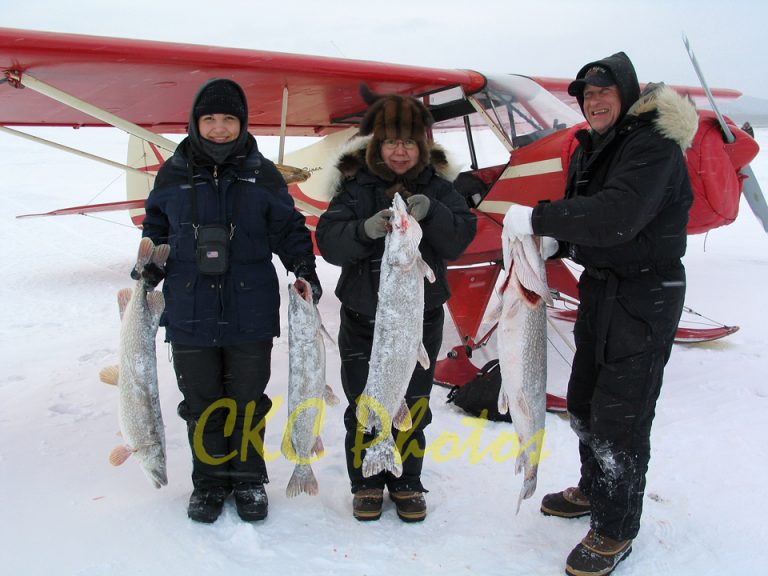Yukon River Ice Fishing For Pike