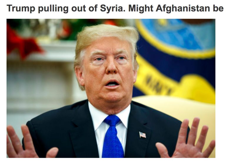 Gibberish Quote Of The Day  – Trump We Have Defeated ISIS (GQD #4 Dec 19, 2018)